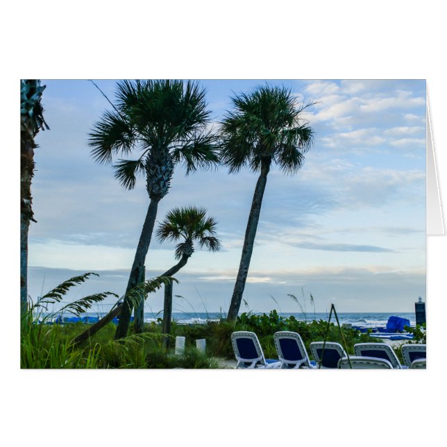 Korrekt Handflatan Träd Hälsningskort (Framsidan Horizontal)