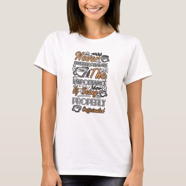 Korrekt koffeinfri t shirt (Framsida)