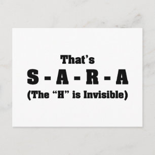 Korrekt stavning av Sara Vykort