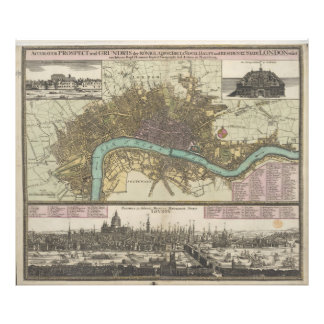 KORREKT UNDERSÖKNING OCH LAYOUT AV LONDON FOTOTRYCK