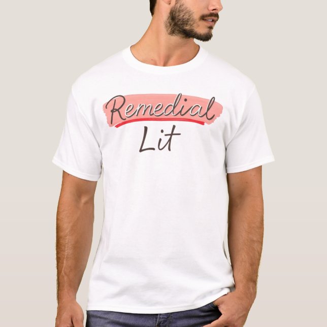 Korrektiv litteratur-underscore-t-shirt t shirt (Framsida)