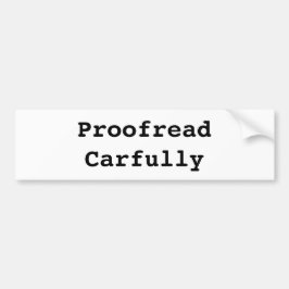 Korrekturläste Carfully Bildekal