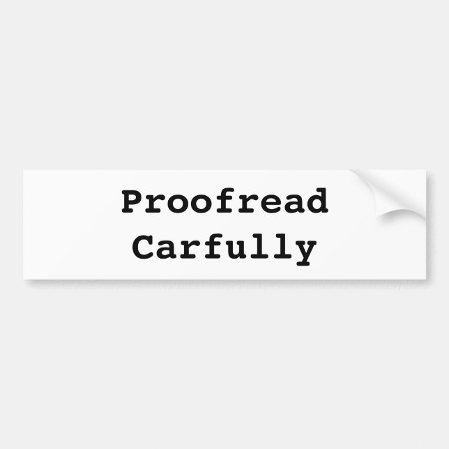 Korrekturläste Carfully Bildekal (Framsidan)