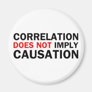 Korrelationen antyder inte Causation Magnet