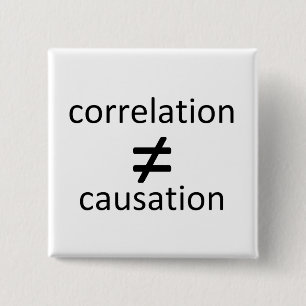 Korrelationen likställer inte causation knapp