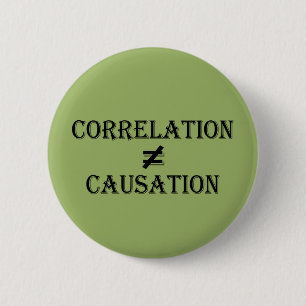 Korrelationen likställer inte Causation Knapp