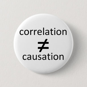 Korrelationen likställer inte causation knapp
