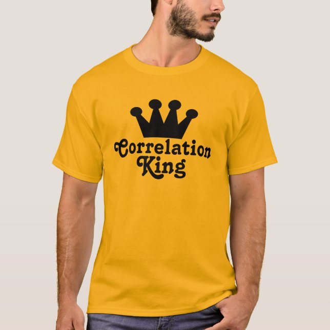 Korrelationkungskjorta Tee Shirt (Framsida)