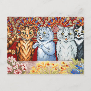 Körrepetition av Louis Wain Vykort