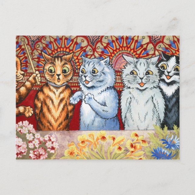 Körrepetition av Louis Wain Vykort (Framsida)