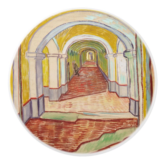 Korridor i asyl (av Vincent van Gogh) Knopp (Framsidan)