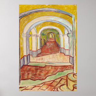 Korridor i asyl (av Vincent van Gogh) Poster
