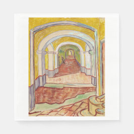 Korridor på asylen (av Vincent van Gogh) Pappersservett