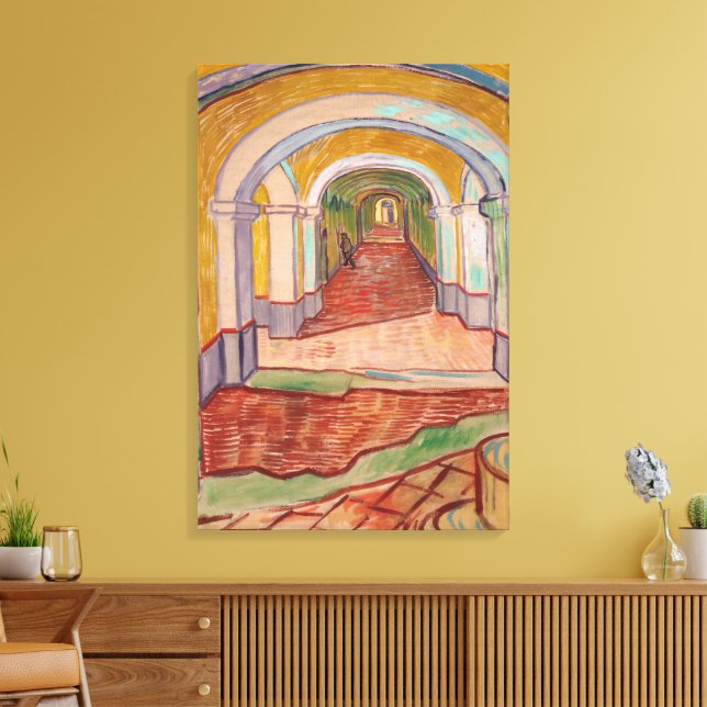 Korridor på asylen canvastryck (Insitu (Vardagsrum))