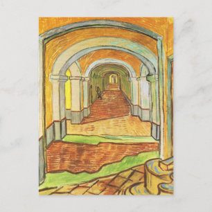 Korridor på Saint Paul-asyl av Vincent van Gogh Vykort
