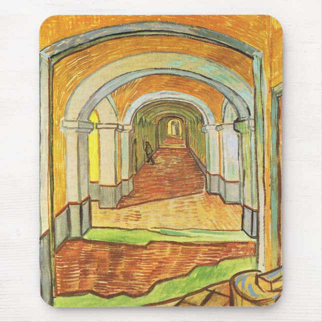 Korridor Saint Paul Asylum av Vincent van Gogh Musmatta (Framsidan)