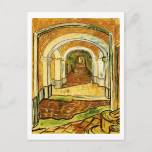 Korridor Saint-Paul Asylum, Vincent van Gogh Vykort
