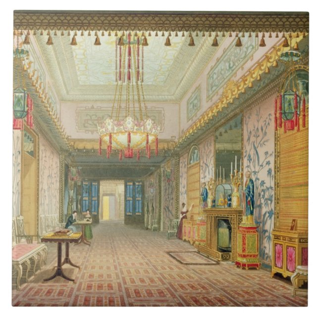 Korridoren eller det långa gallerit i dess kakelplatta (Framsidan)