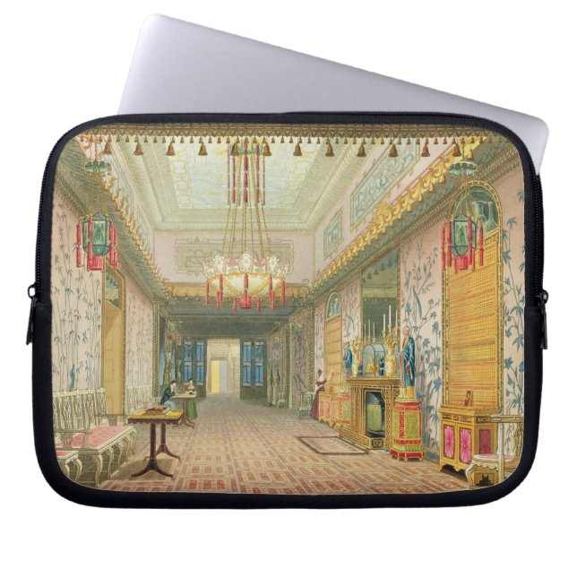 Korridoren eller det långa gallerit i dess laptop sleeve (Framsidan)