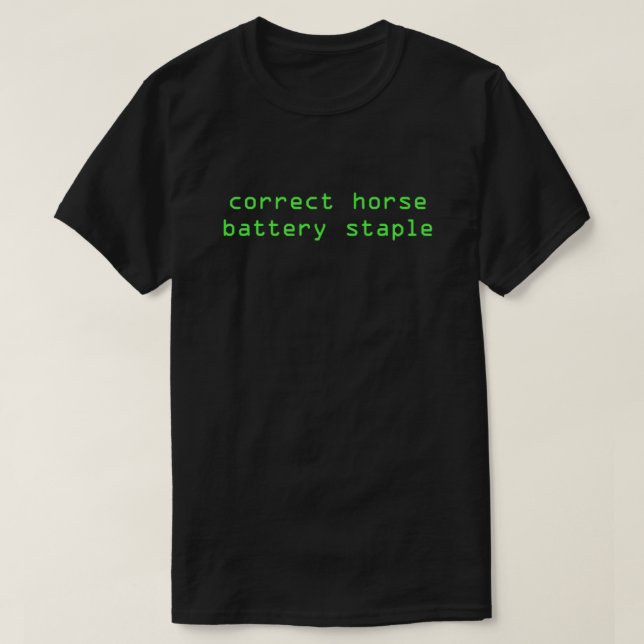 Korrigera batterimaterial för häst t shirt (Design framsida)