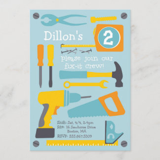 Korrigera besättningen Födelsedagsfest inbjudan