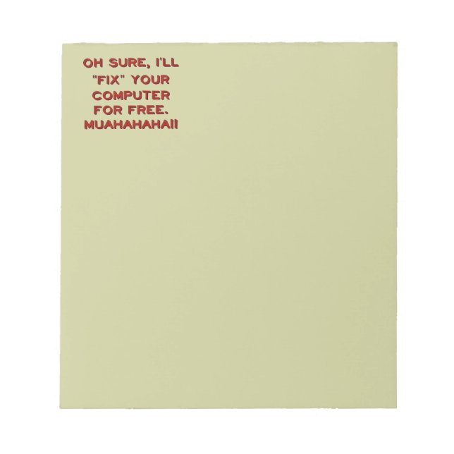 Korrigera din dator gratis? anteckningsblock (Framsida)