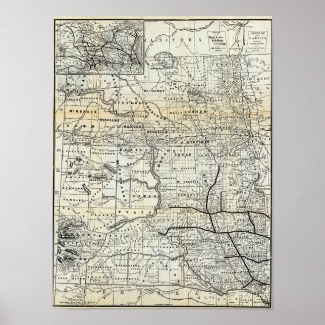Korrigera karta i Dakota Poster (Framsidan)