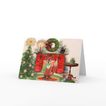 Korrigera och räv julkort