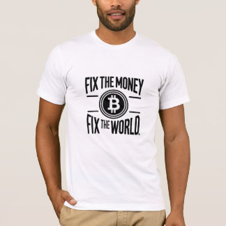 Korrigera pengarna Korrigera World Bitcoin Cryptoc T Shirt