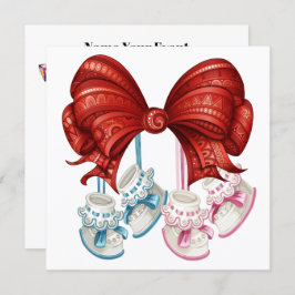 Korrigerad babyvisningsprogram inbjudningar