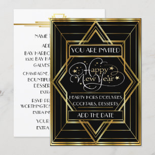Korrigerad Deco Champagne Firande Inbjudan