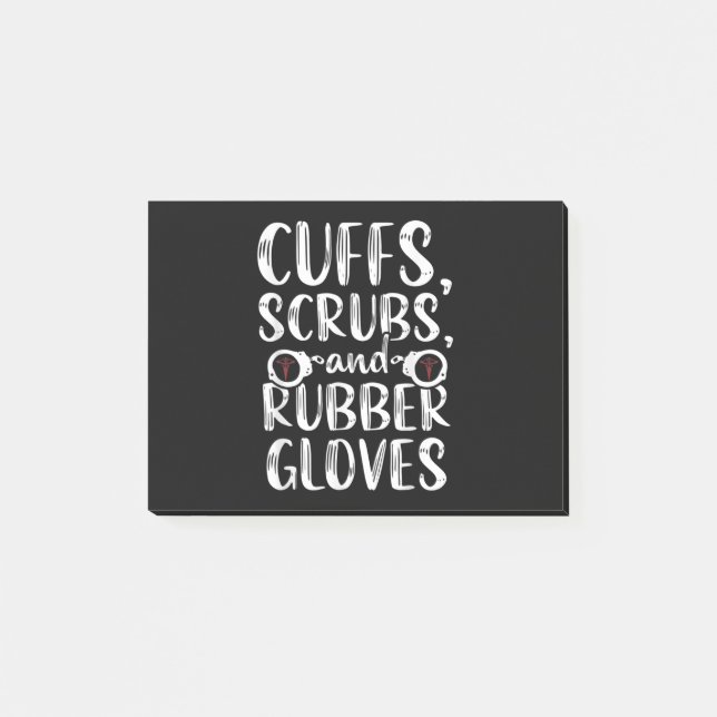 Korrigerade handfängsel RN-fängelset Sjuksköterska Post-it Block (Framsida)