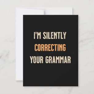 Korrigerar Grammar Anteckningskort