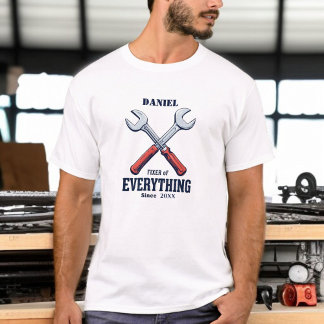 Korrigering av allt sedan | Anpassningsbar Fars da T Shirt