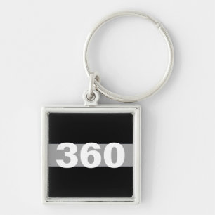 Korrigering av tunn Grått Line-Personlig, nyckelke Fyrkantig Silverfärgad Nyckelring