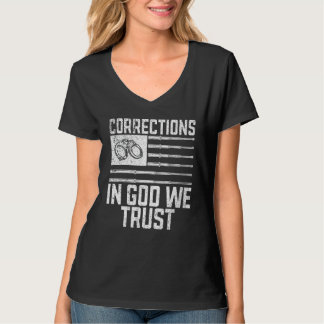 Korrigeringar i Gud vi litar på korrektionsförrätt T Shirt