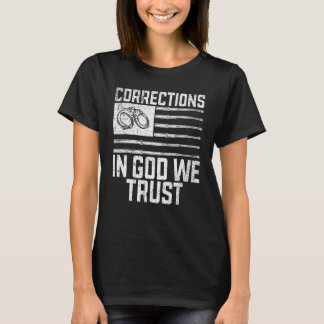 Korrigeringar i Gud vi litar på korrektionsförrätt T Shirt