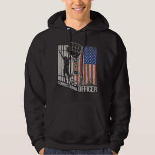 Korrigeringsansvarig amerikansk Flagga Thin Silver Hoodie