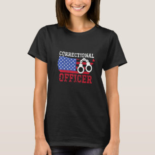 Korrigeringsansvarig amerikanska USA flagga korrig T Shirt