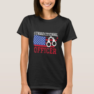 Korrigeringsansvarig amerikanska USA flagga korrig T Shirt