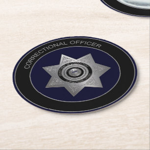 Korrigeringsansvarig Badge, Silvr-2-Round Underlä Underlägg Papper Rund