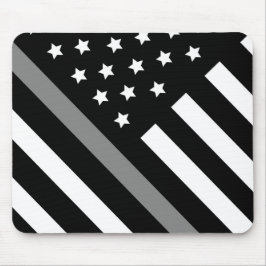 Korrigeringsansvarig Black Grått Flagga-musmatta Musmatta