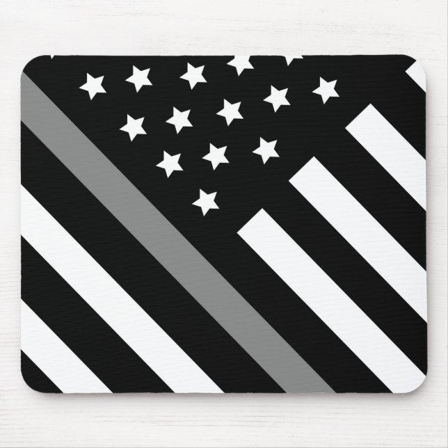 Korrigeringsansvarig Black Grått Flagga-musmatta Musmatta (Framsidan)