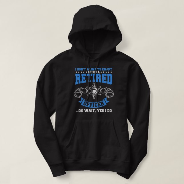 Korrigeringsansvarig fängelse pensionerad polis hoodie (Design framsida)