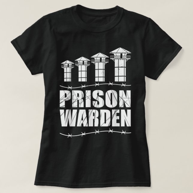 Korrigeringsansvarig - fängelsestraff - kriminalvå t shirt (Design framsida)