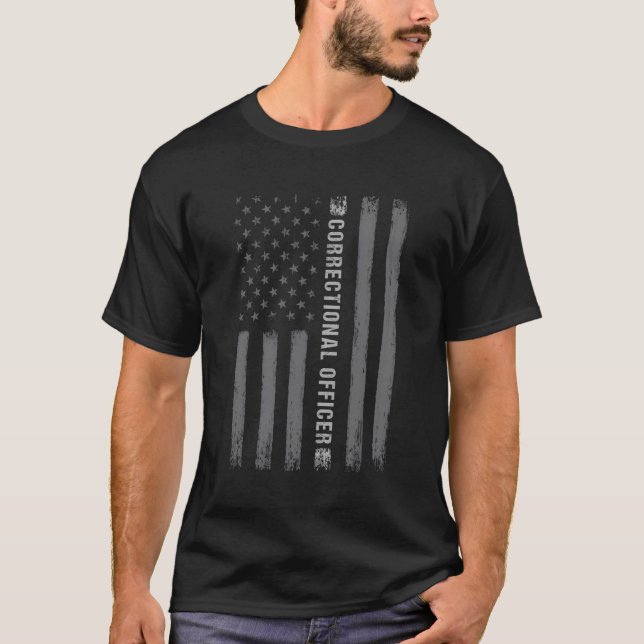 Korrigeringsansvarig på amerikanska Flagga T Shirt (Framsida)