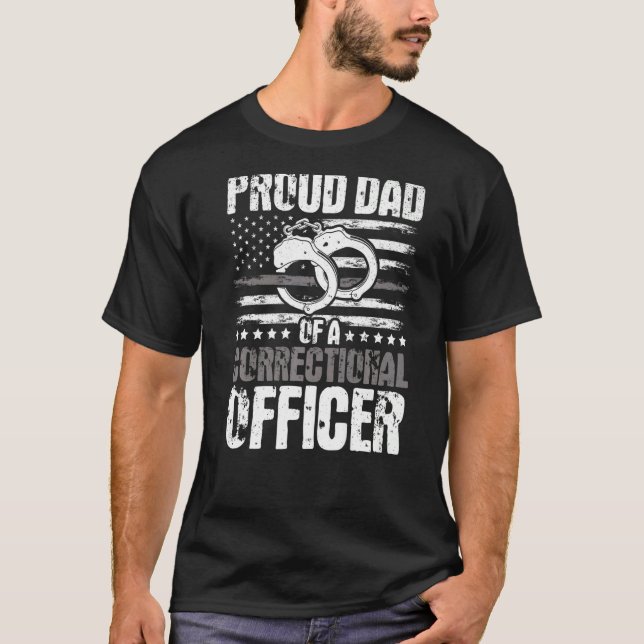 Korrigeringsansvarig Proud Pappa Thin Silver Line  T Shirt (Framsida)