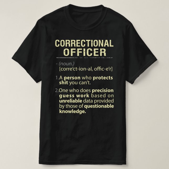 Korrigeringsansvarig Real American Definition T Shirt (Design framsida)