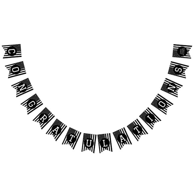 Korrigeringsansvarig Thin Silver Line Promotion Vimplar (Alla)