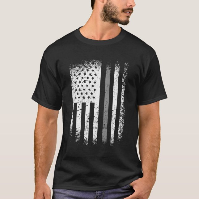 Korrigeringsansvarig Thin Silver Line T Shirt (Framsida)